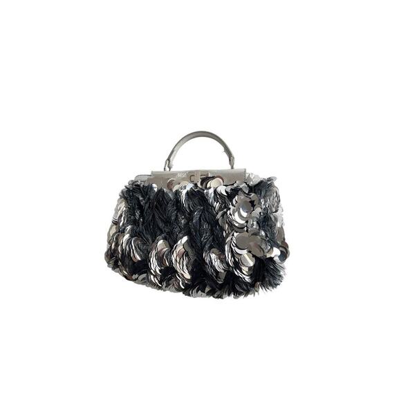 Fendi Silver Big Paillettes Small Size Peekaboo - Picture 2 of 12
